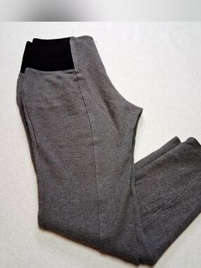 Ci Sono Heather Gray Knit Pants with Black Label